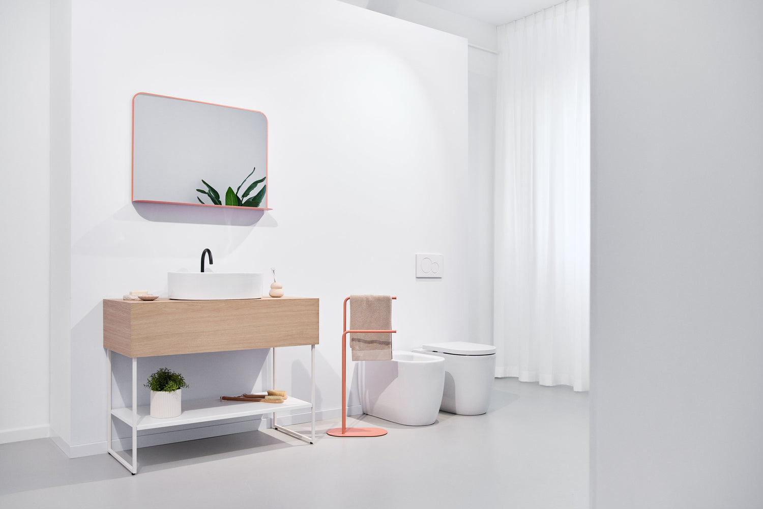 come posizionare i pezzi del bagno?