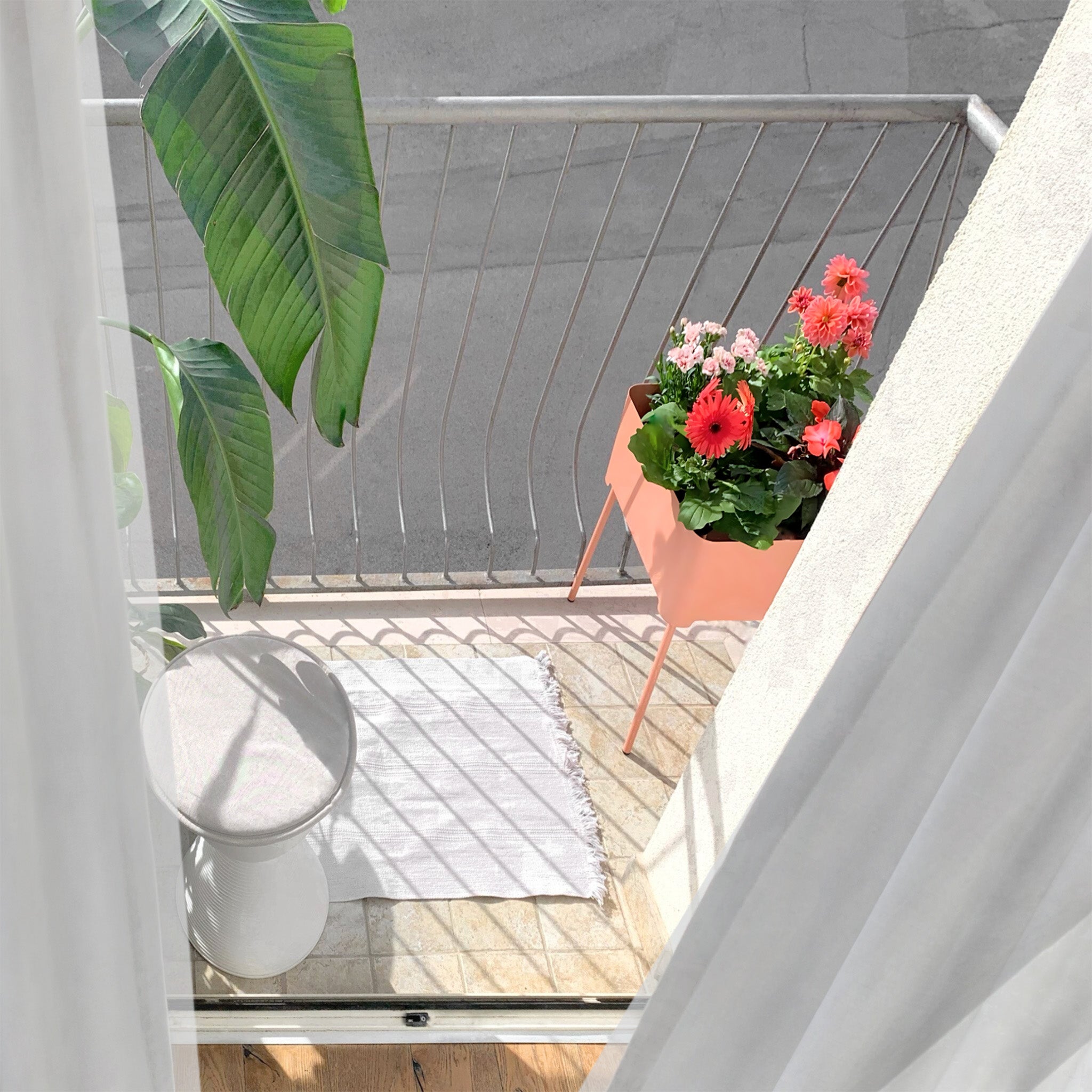 Square Altea - Set of planters and tray