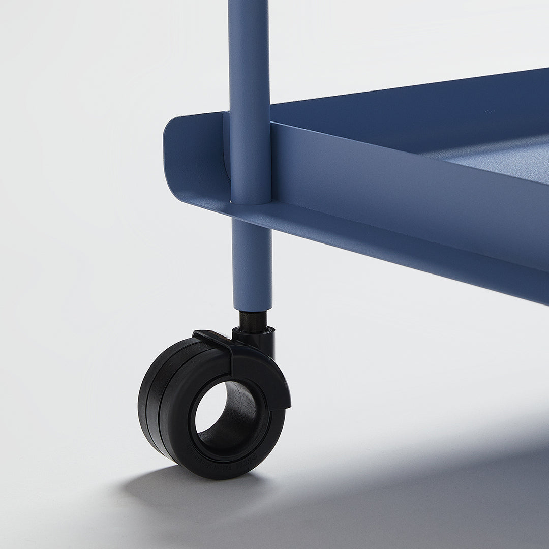 Pagoda - Set Carrello multiuso + vassoio rovere