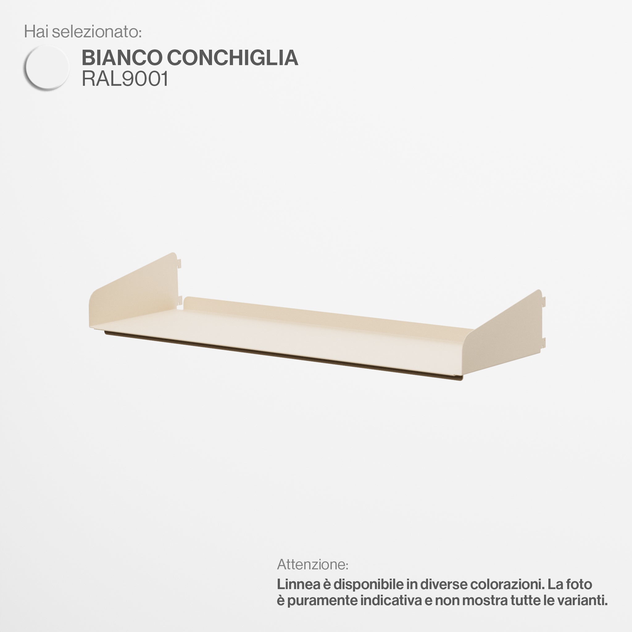 Linnea - Shelf Width 90 cm - Shell White