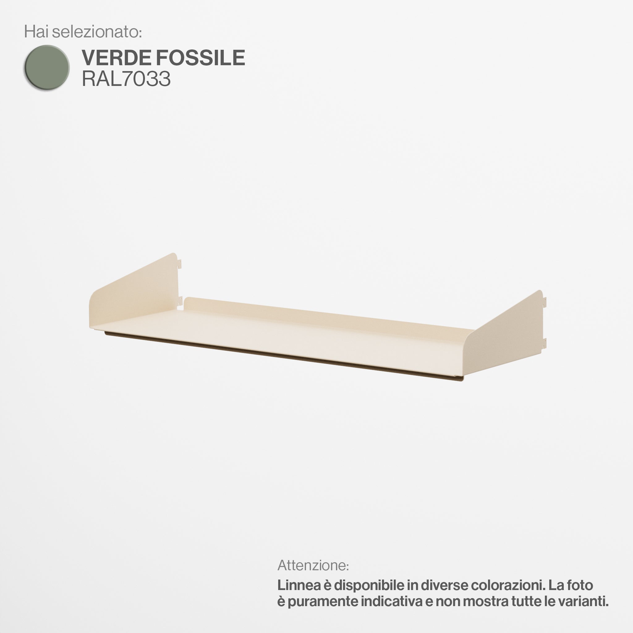 Linnea - Shelf Width 90 cm - Fossil Green