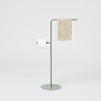 Ionica - Piantana portasciugamani portarotolo