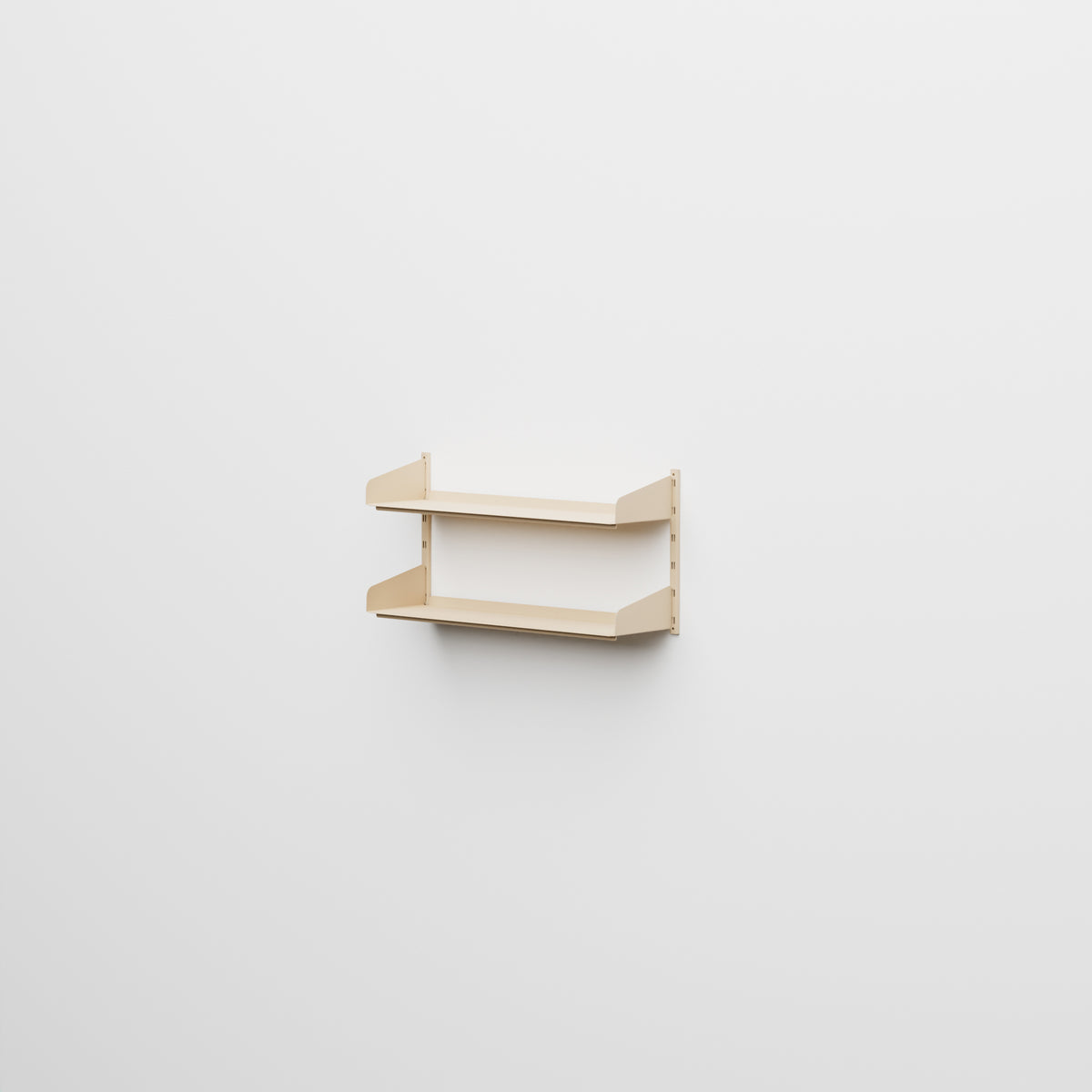 Linnea - Système modulaire mural avec 2 étagères de 90 cm, travée simple - Beige Luxor (COD01183)
