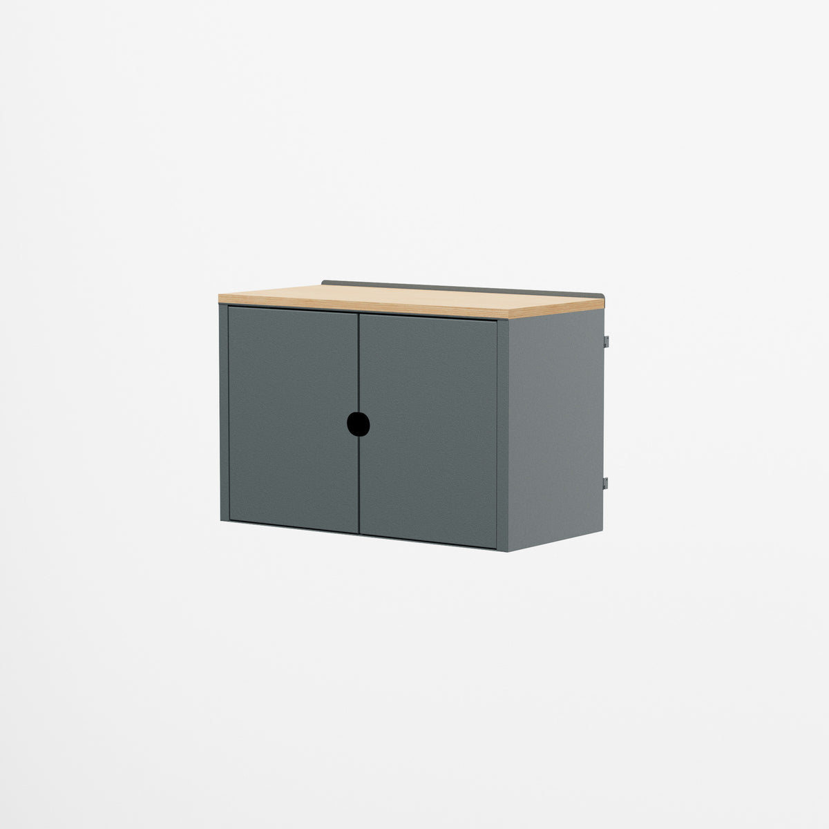 Linnea - Modulo Contenitore Appeso con Ante, Larghezza 60 cm - Grigio Basalto - scaffali e mobiletti | HI01410