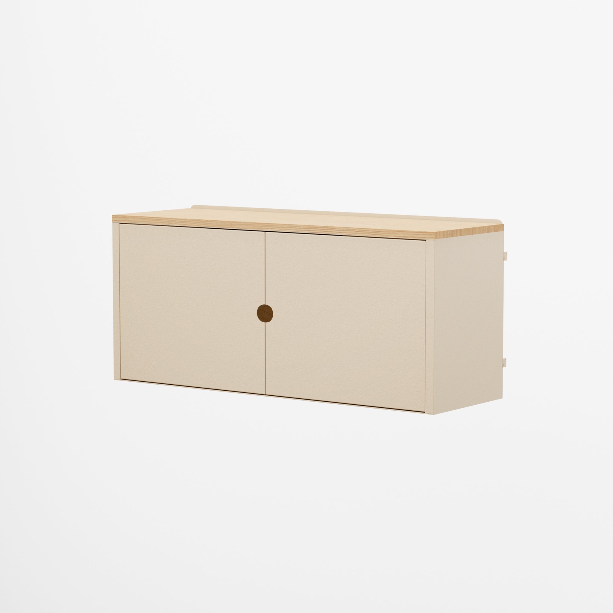 Linnea - Hanging Storage Unit with Doors, Width 90 cm - Luxor Beige