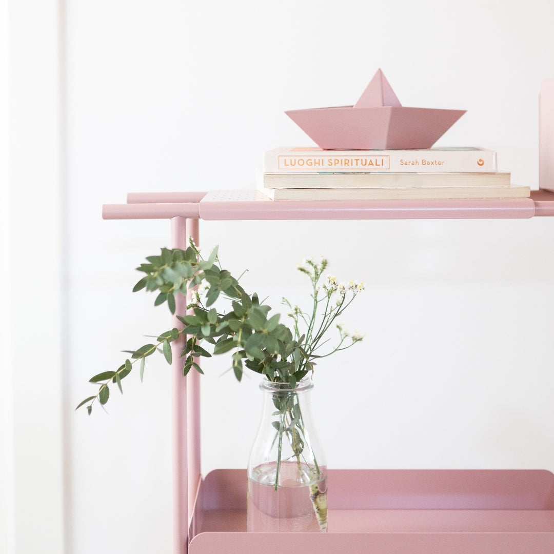 Paper Boat Paperweight - Antique Pink