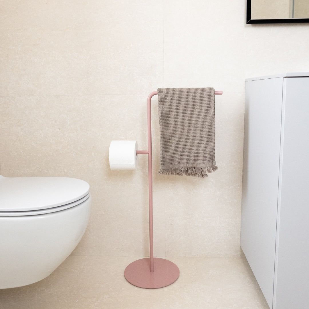 Standing towel holder Ionica - Antique Pink