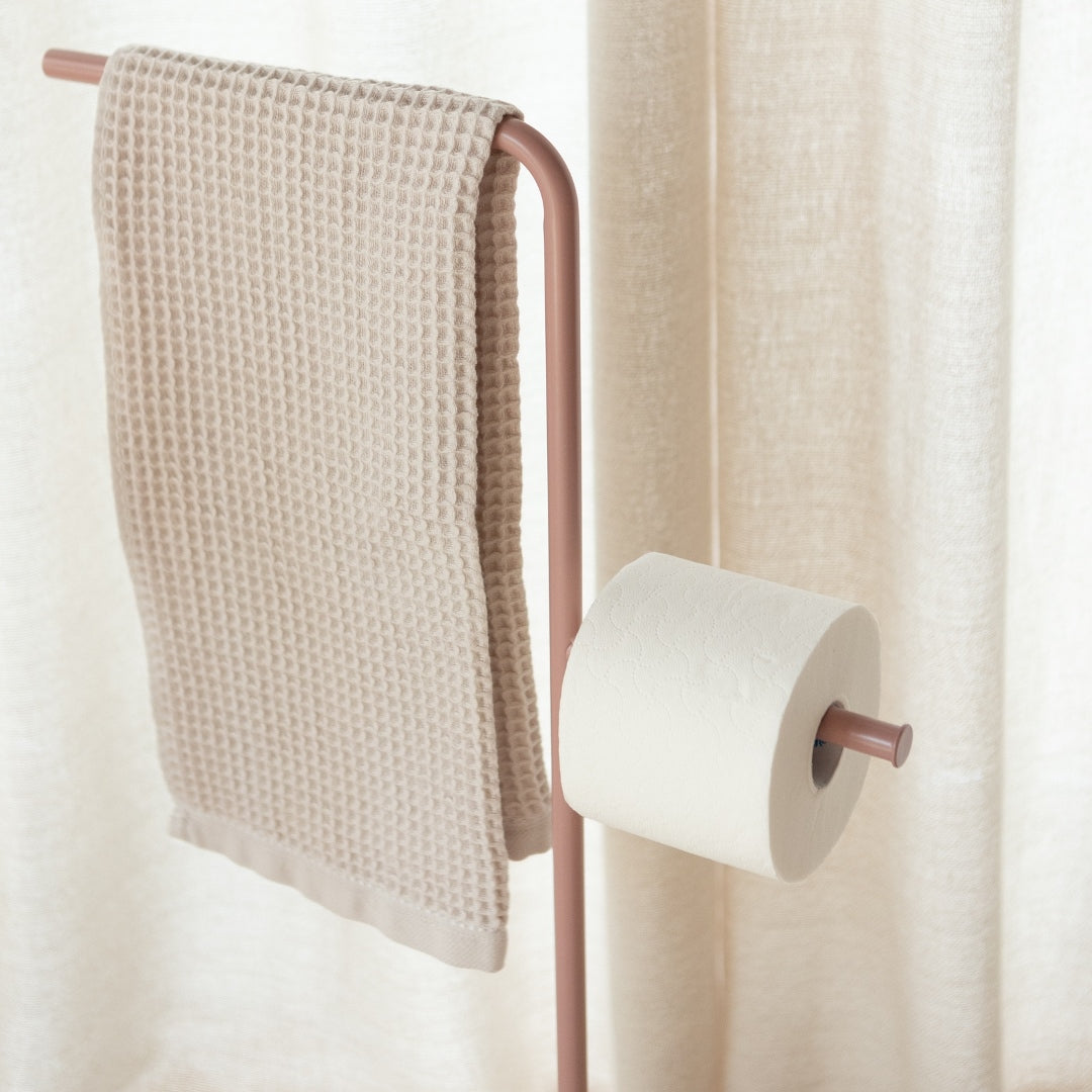 Standing towel holder Ionica - Antique Pink