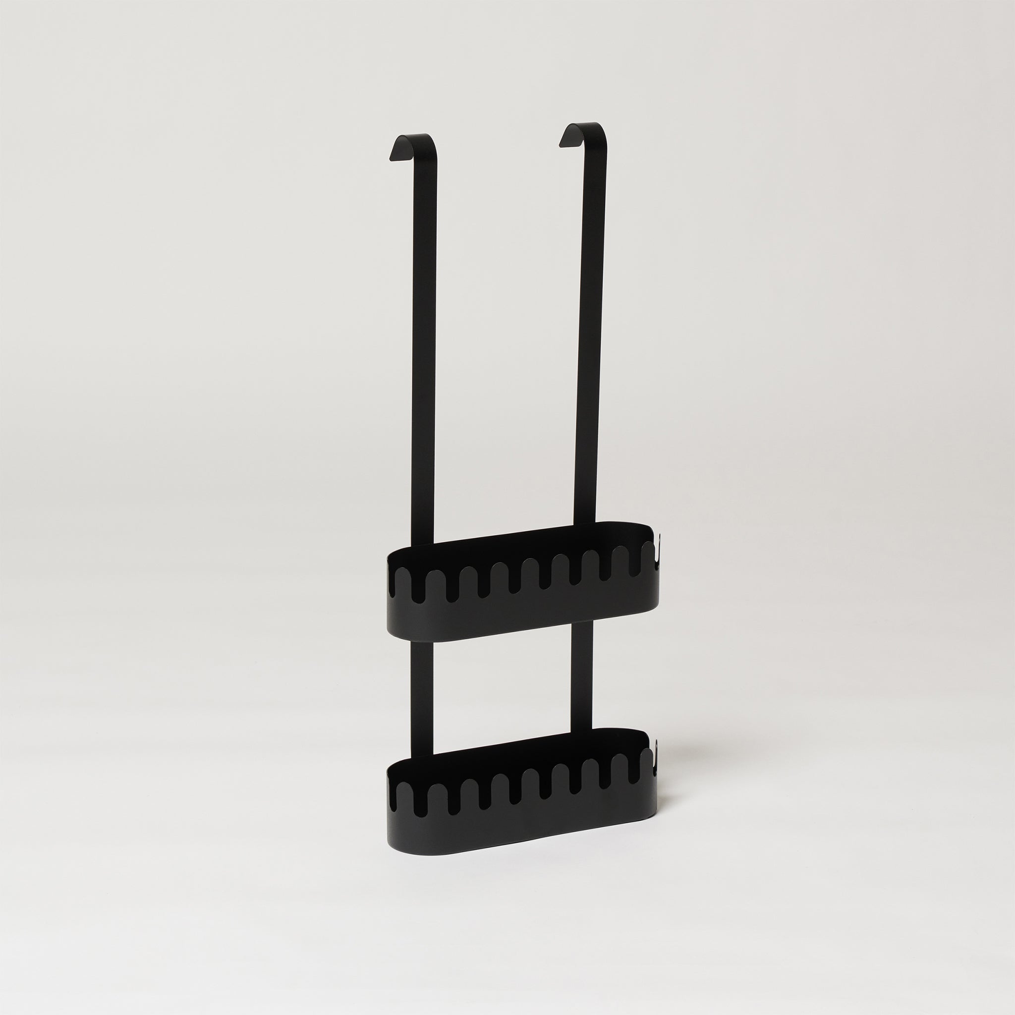 Hearth & Harbor Mensola Sottolavandino A 2 Livelli Con Cassetto E Ganci - Organizer Per Bagno E Cucina - Nero, 30.5x20.3x39.4 Cm