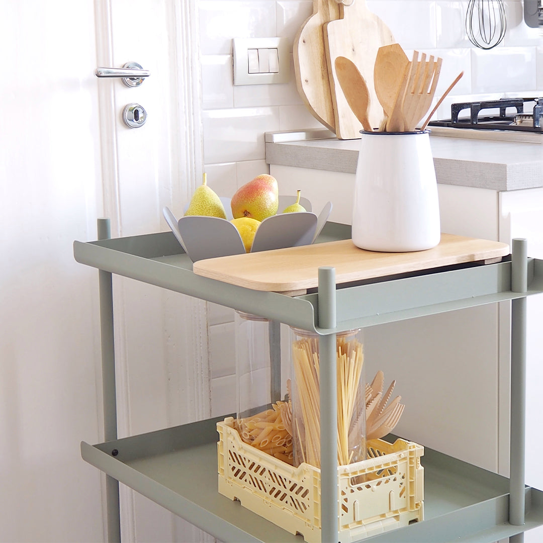 Pagoda - Multipurpose trolley set + oak tray