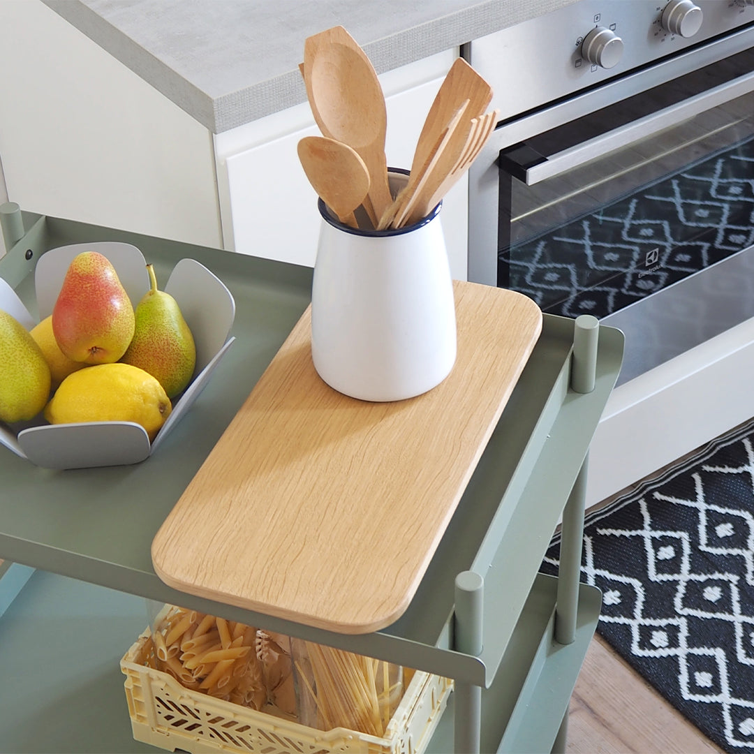 Pagoda - Multipurpose trolley set + oak tray