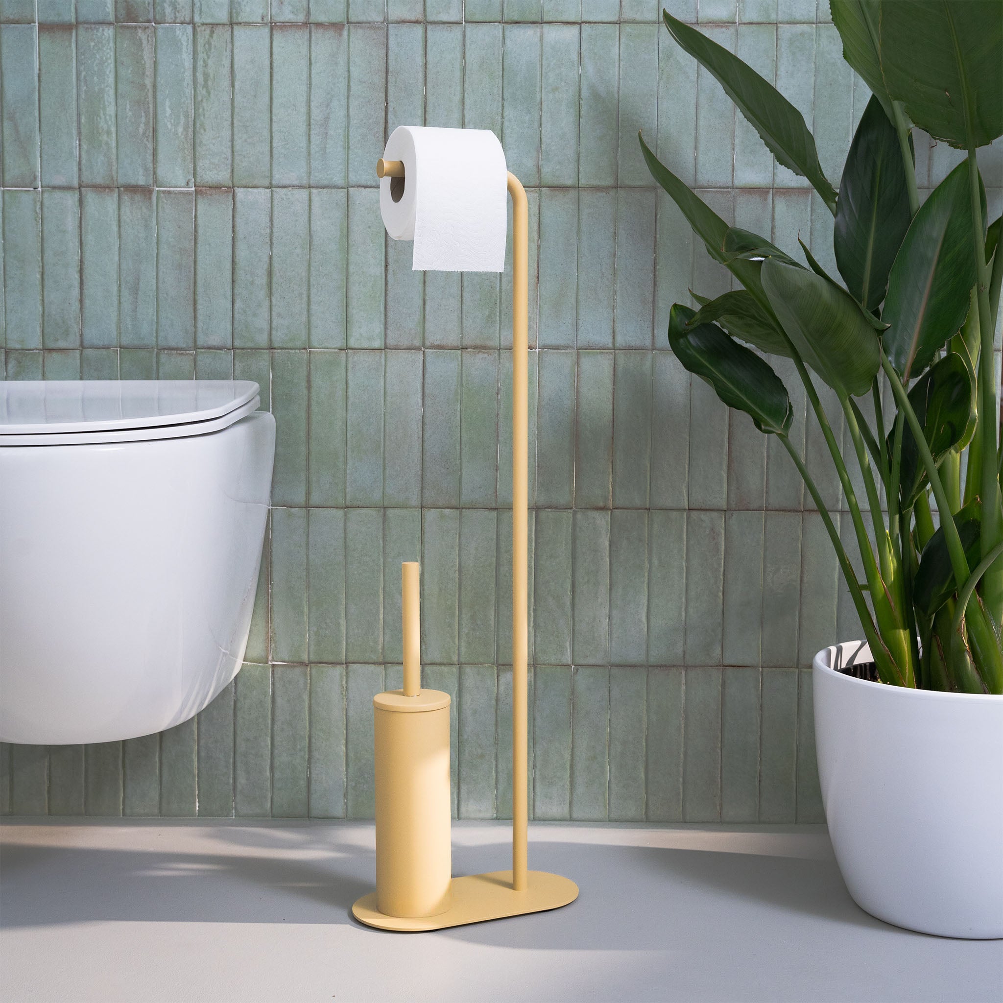 Versilia - Toilet roll holder and toilet brush stand