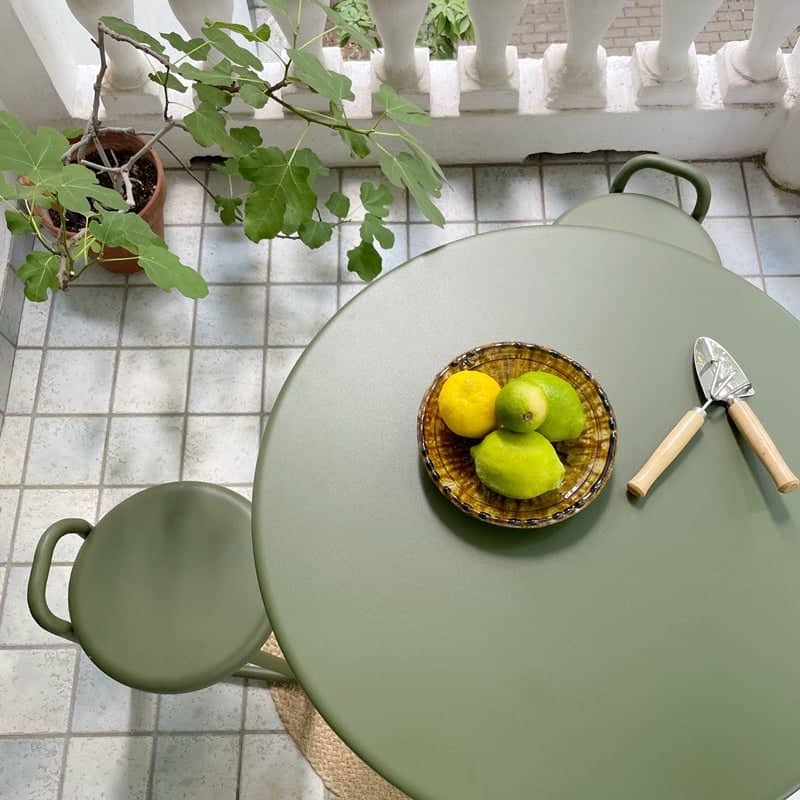 Meridio und Op - Balkontische- und Hocker-Set