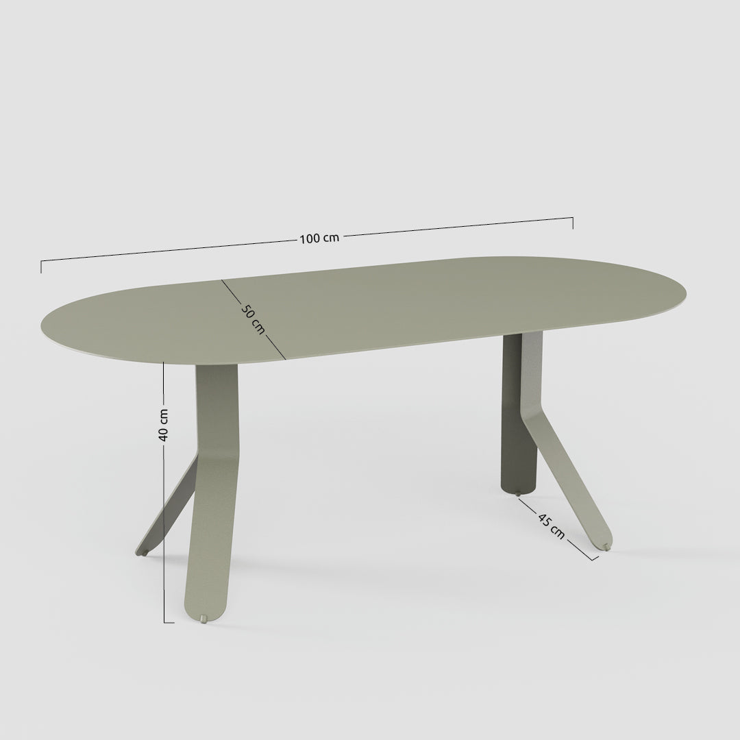 Yole - Low oval table