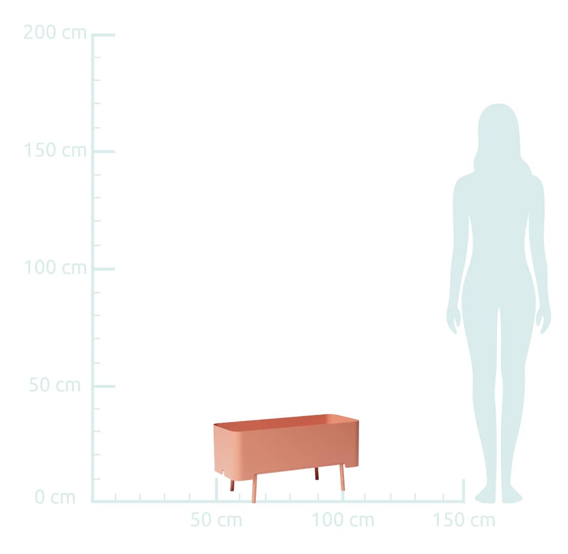 Altea bassa – Pflanzgefäß- und Tablett-Set