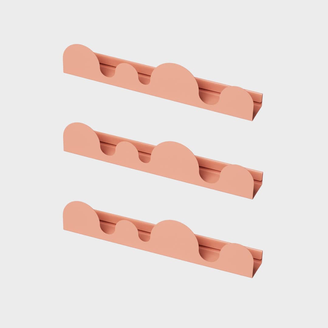 Dune - Set 3 mensole appendiabiti