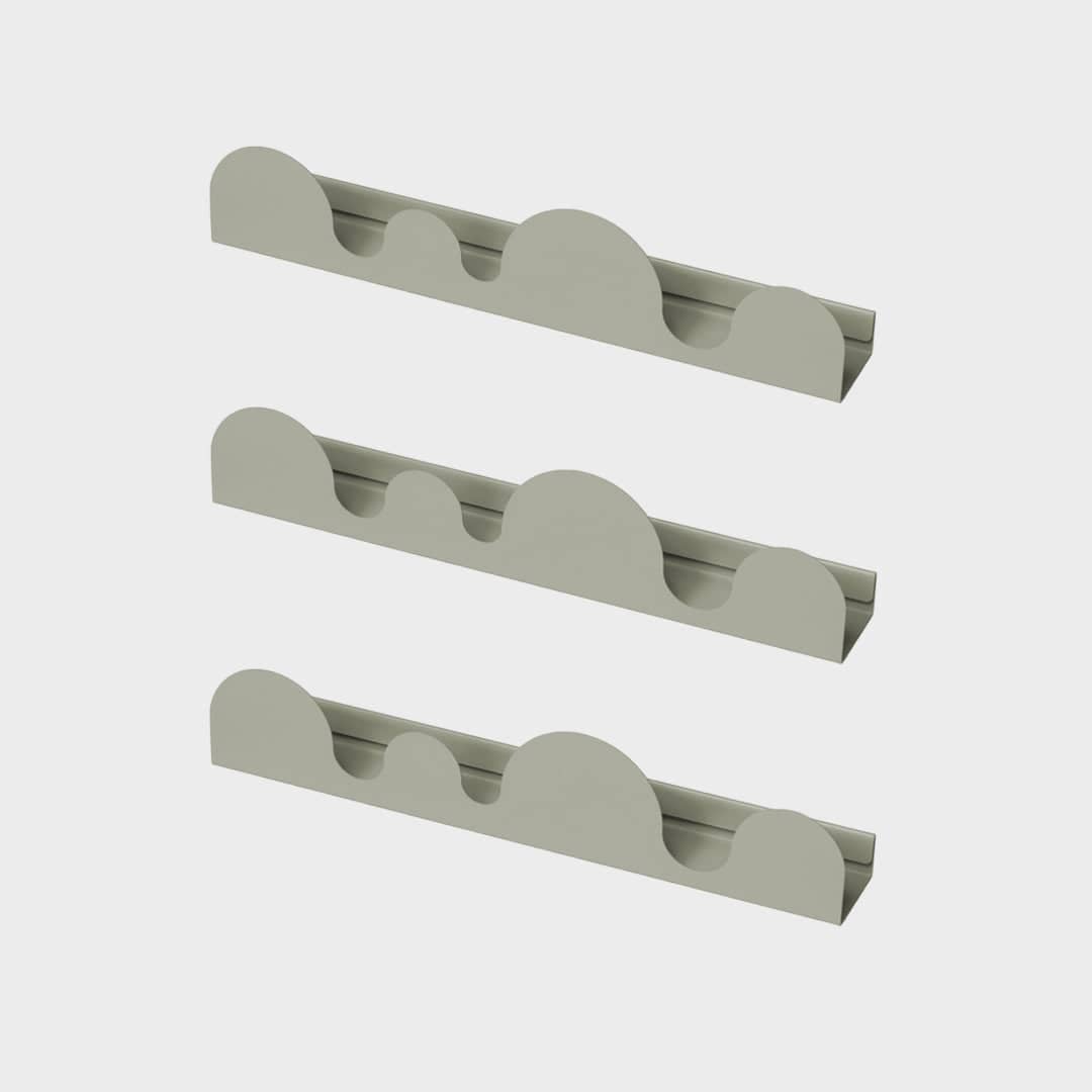 Dune - Set 3 mensole appendiabiti