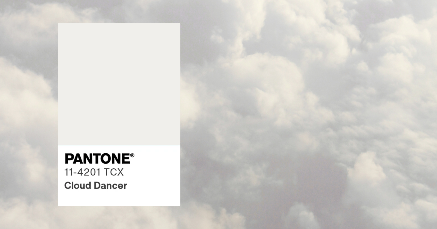 colore pantone 2026 cloud dancer