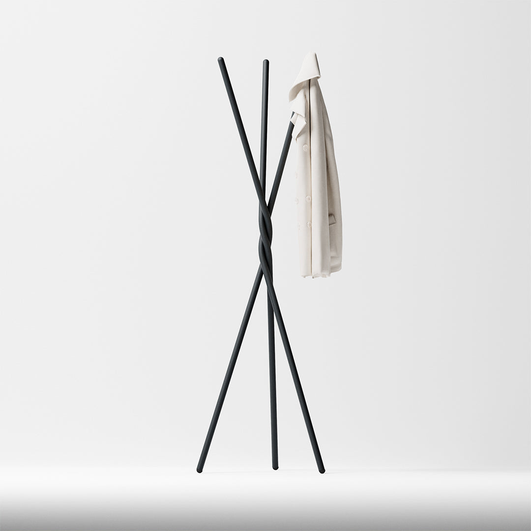 Milo Coat Hanger - Graphite Black