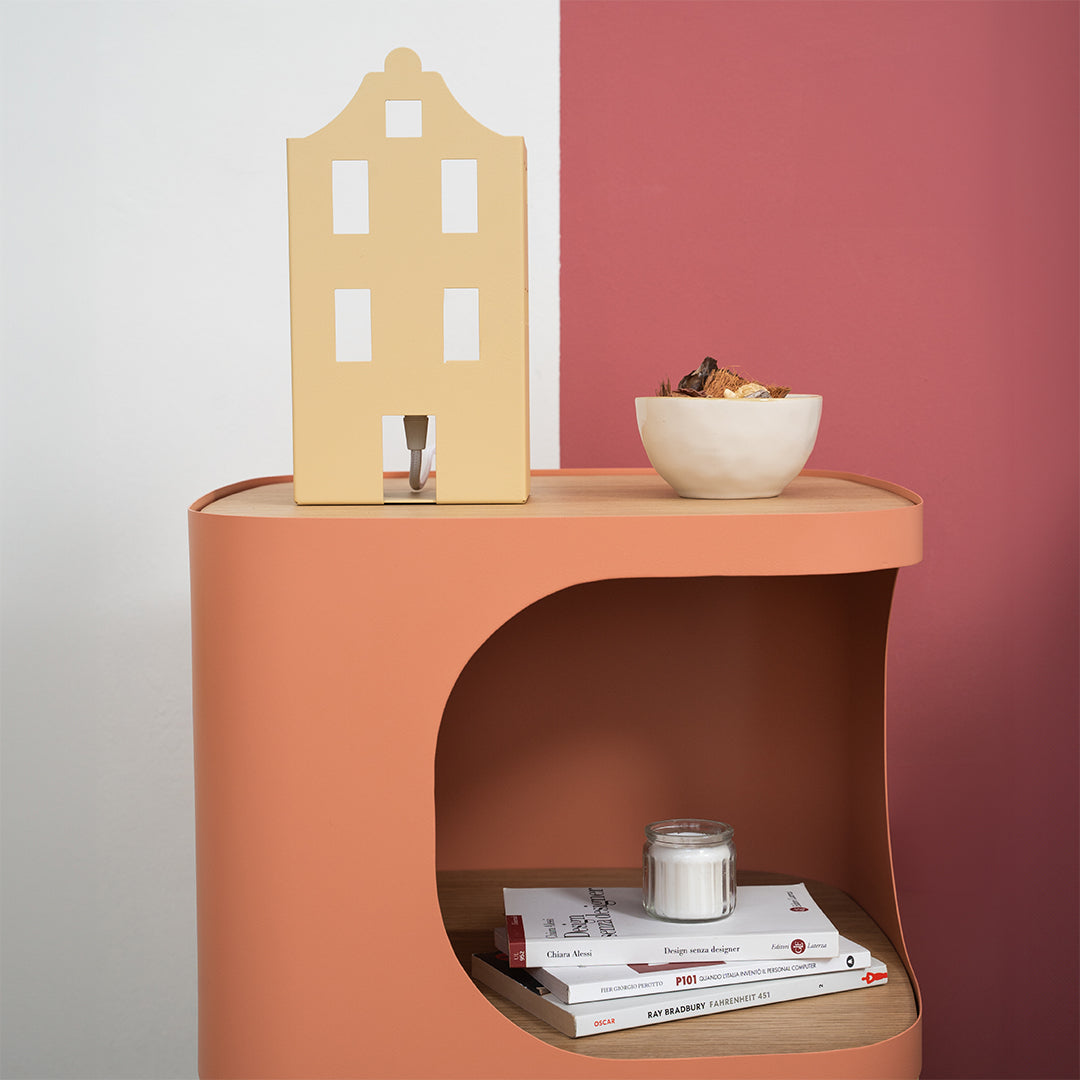 Delfi bedside table - Terracotta
