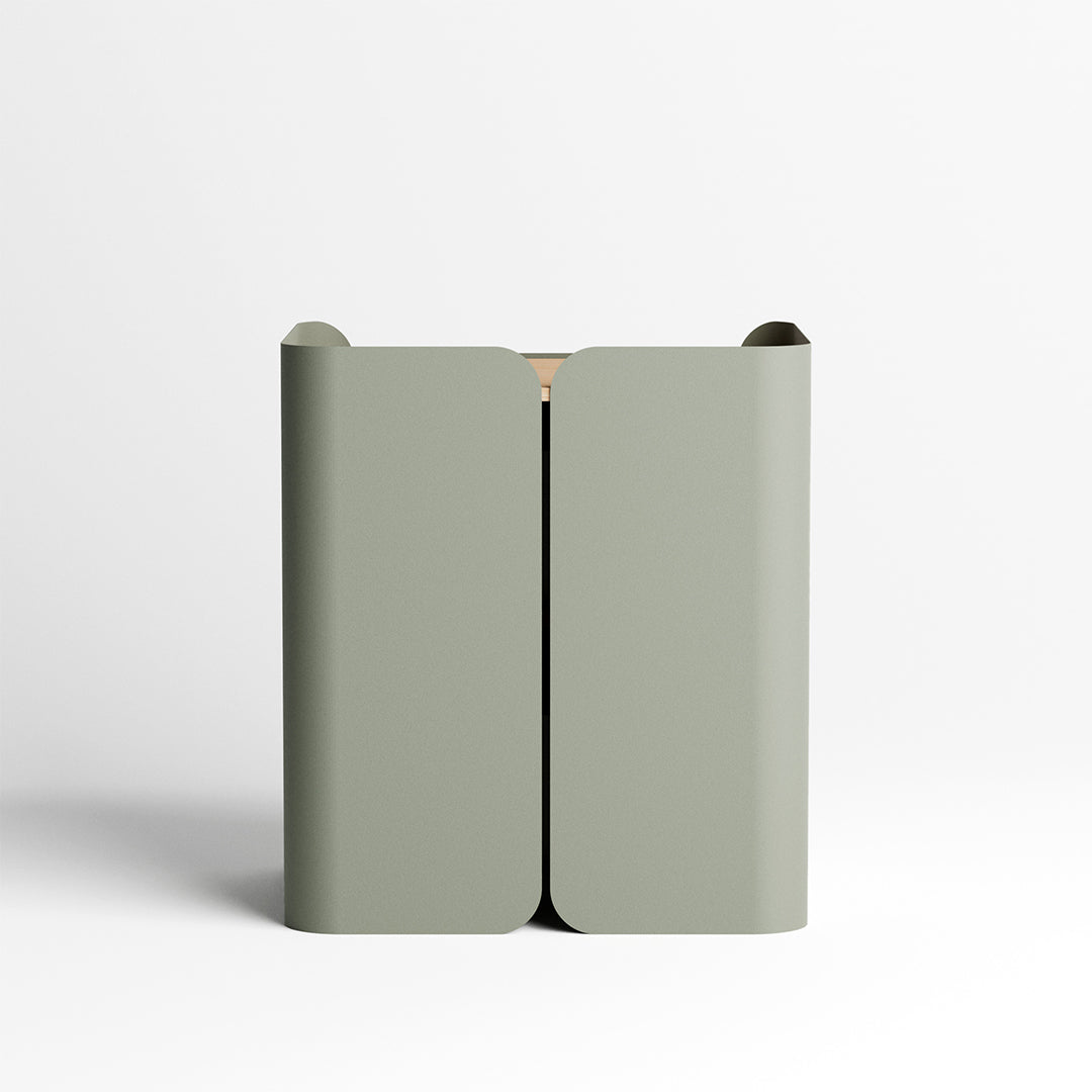 Set of 2 Lirio bedside tables - Fossil Green