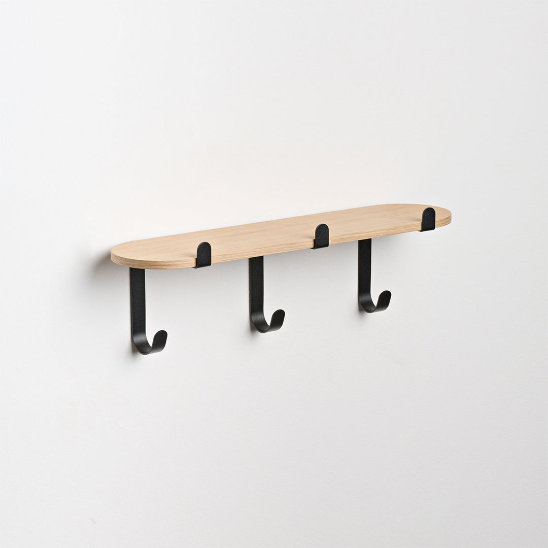 CALLEADESIGN Appendiabiti da parete 10 nero cm 41 x 12 - Sweethome CALLEADESIGN Appendiabiti da parete 10 nero cm 41 x 12 - Sweethome