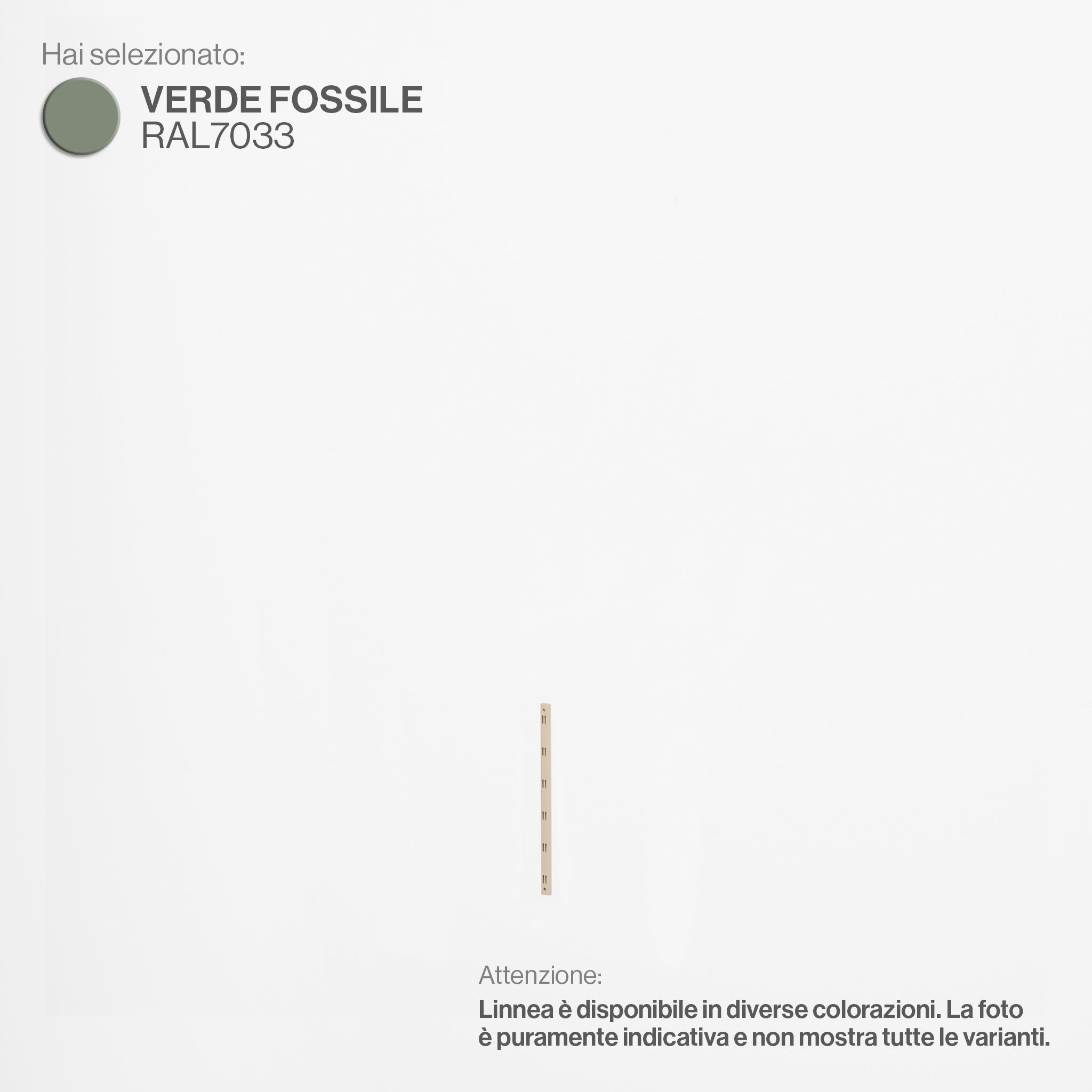 Linnea - Rack Upright Element - Length 48 cm - Fossil Green