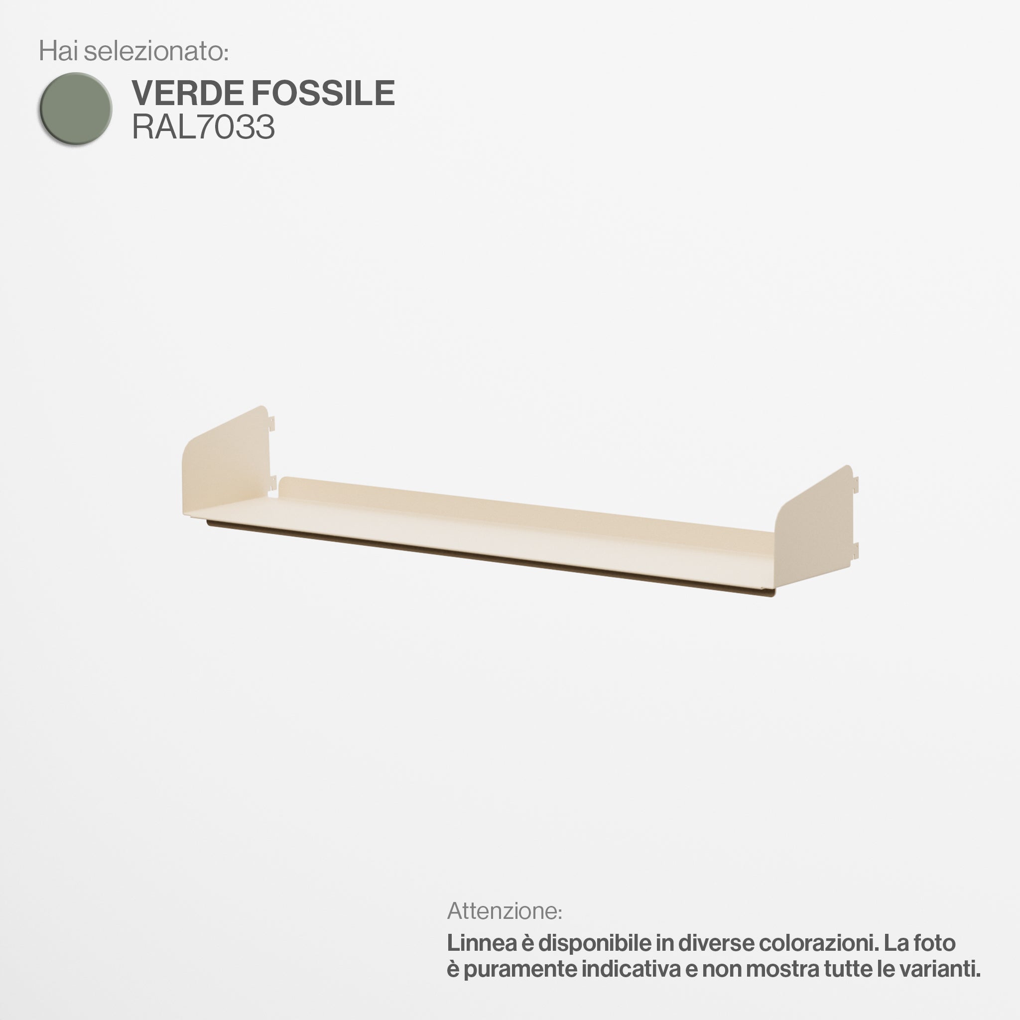 Linnea - Shelf Width 90 cm - Fossil Green