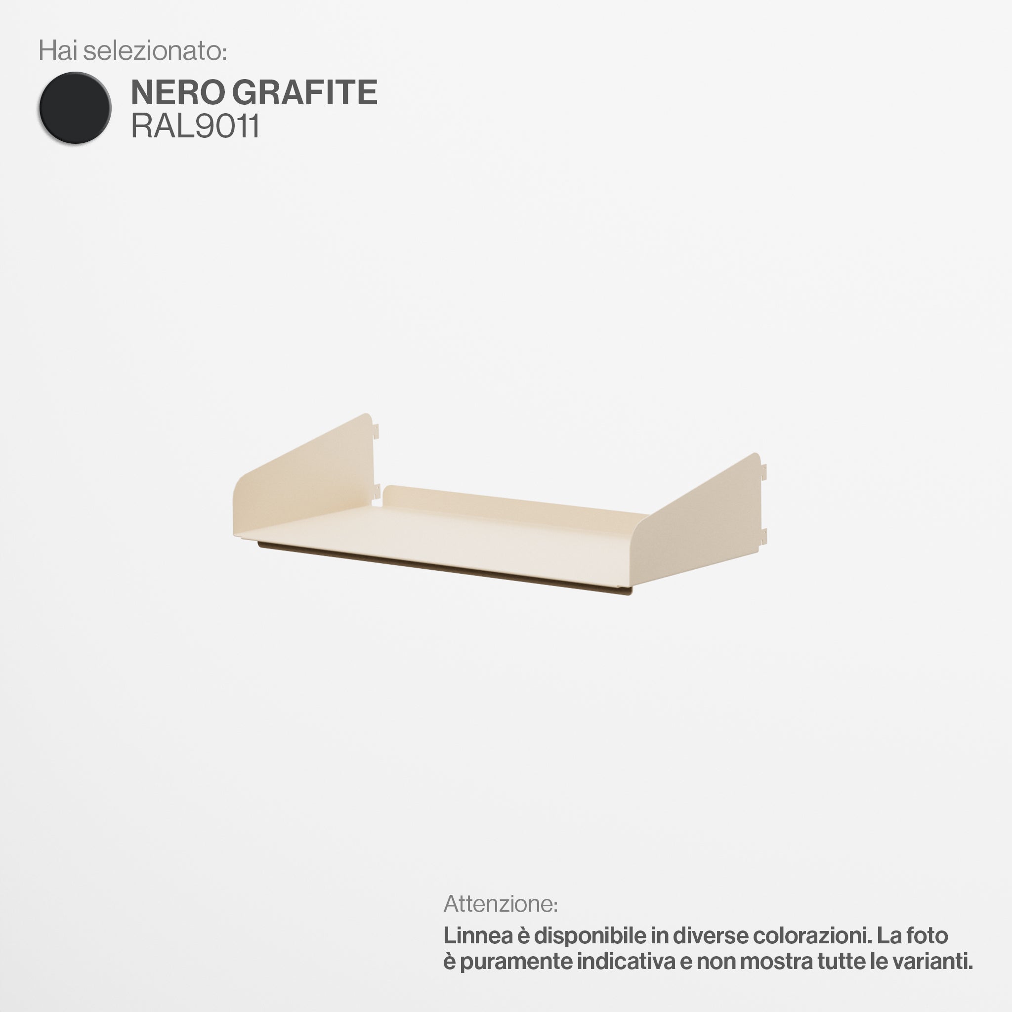 Linnea - Shelf Width 60 cm - Graphite Black