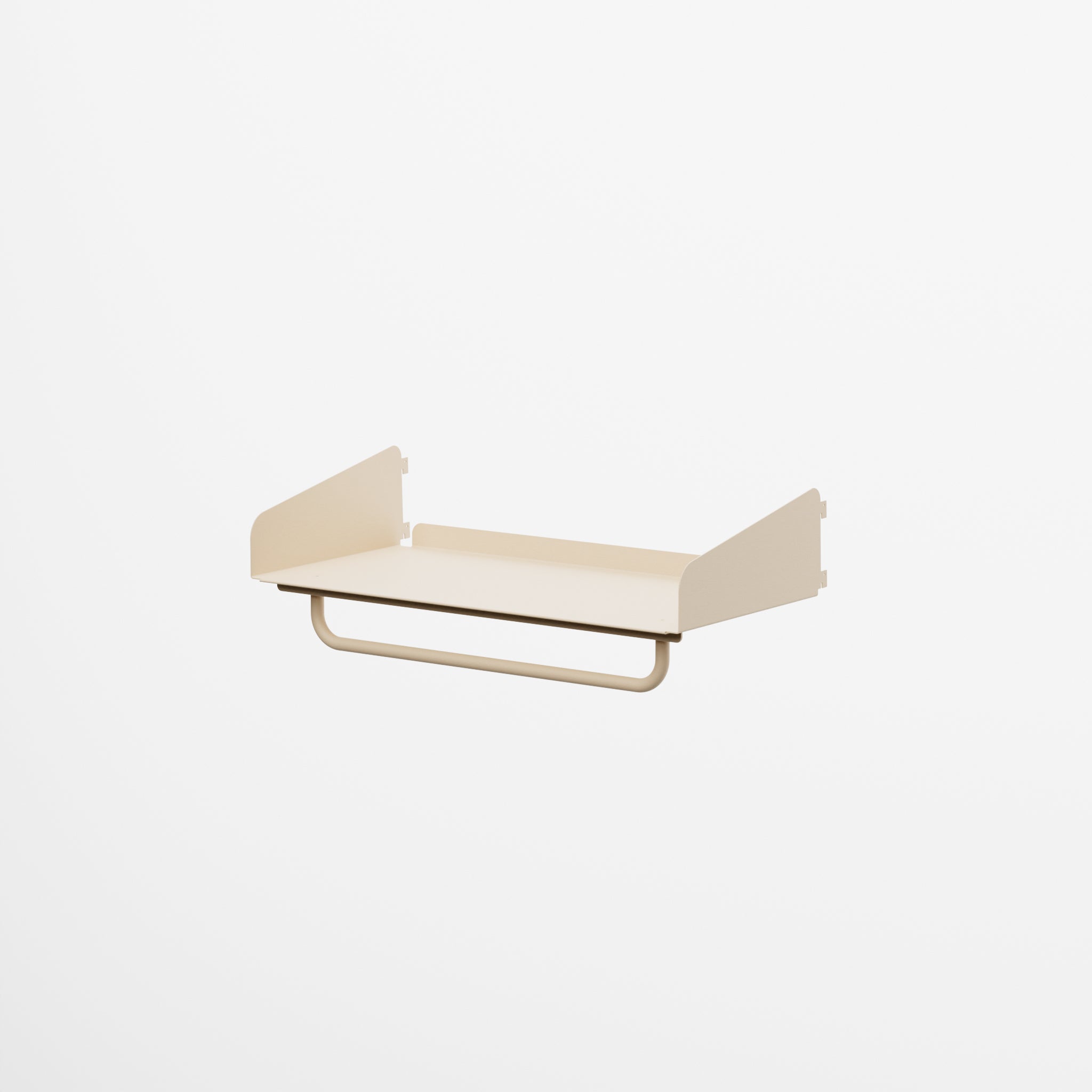Linnea - Shelf with Coat Rack - Width 60 cm, Depth 29 cm - Luxor Beige
