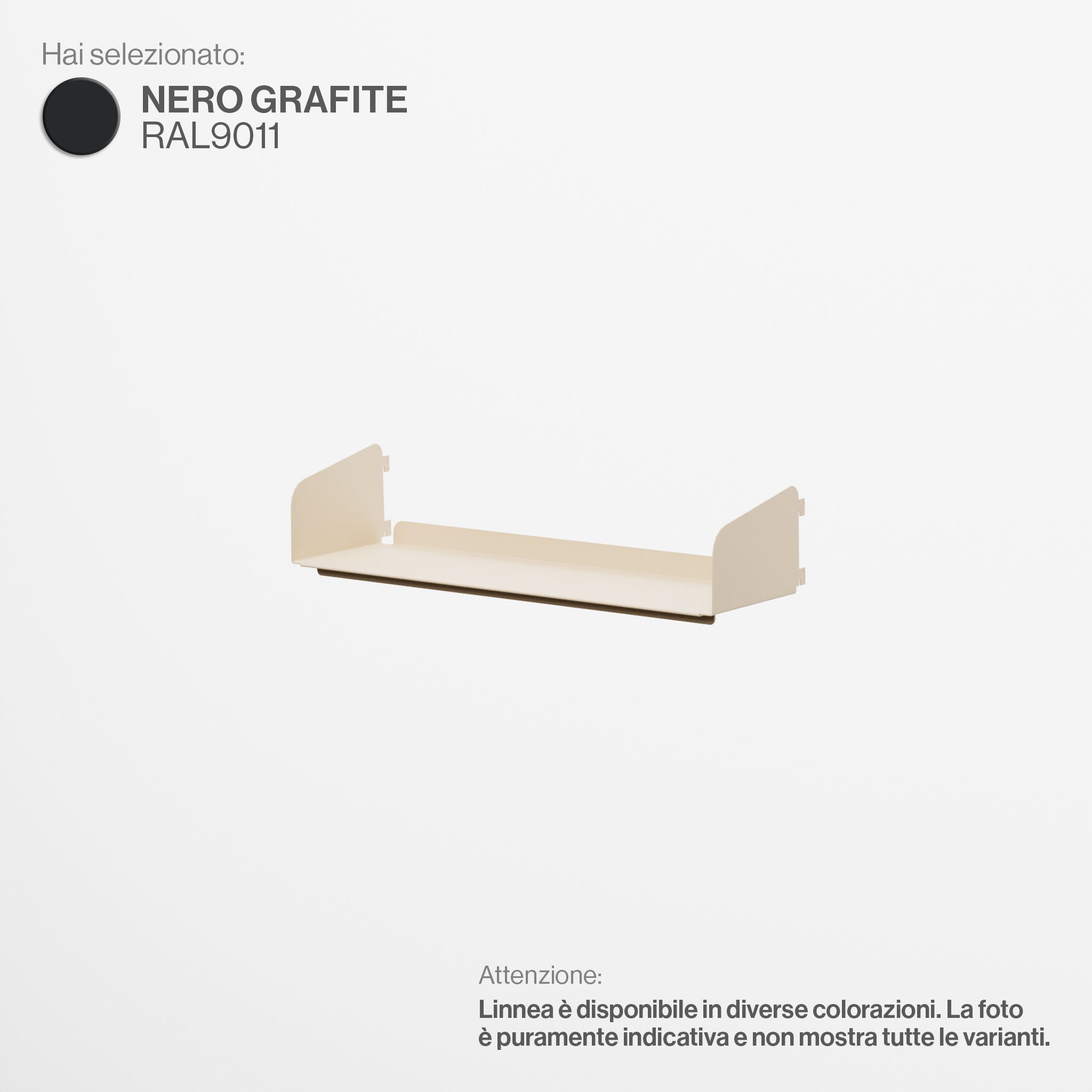 Linnea - Shelf Width 60 cm - Graphite Black