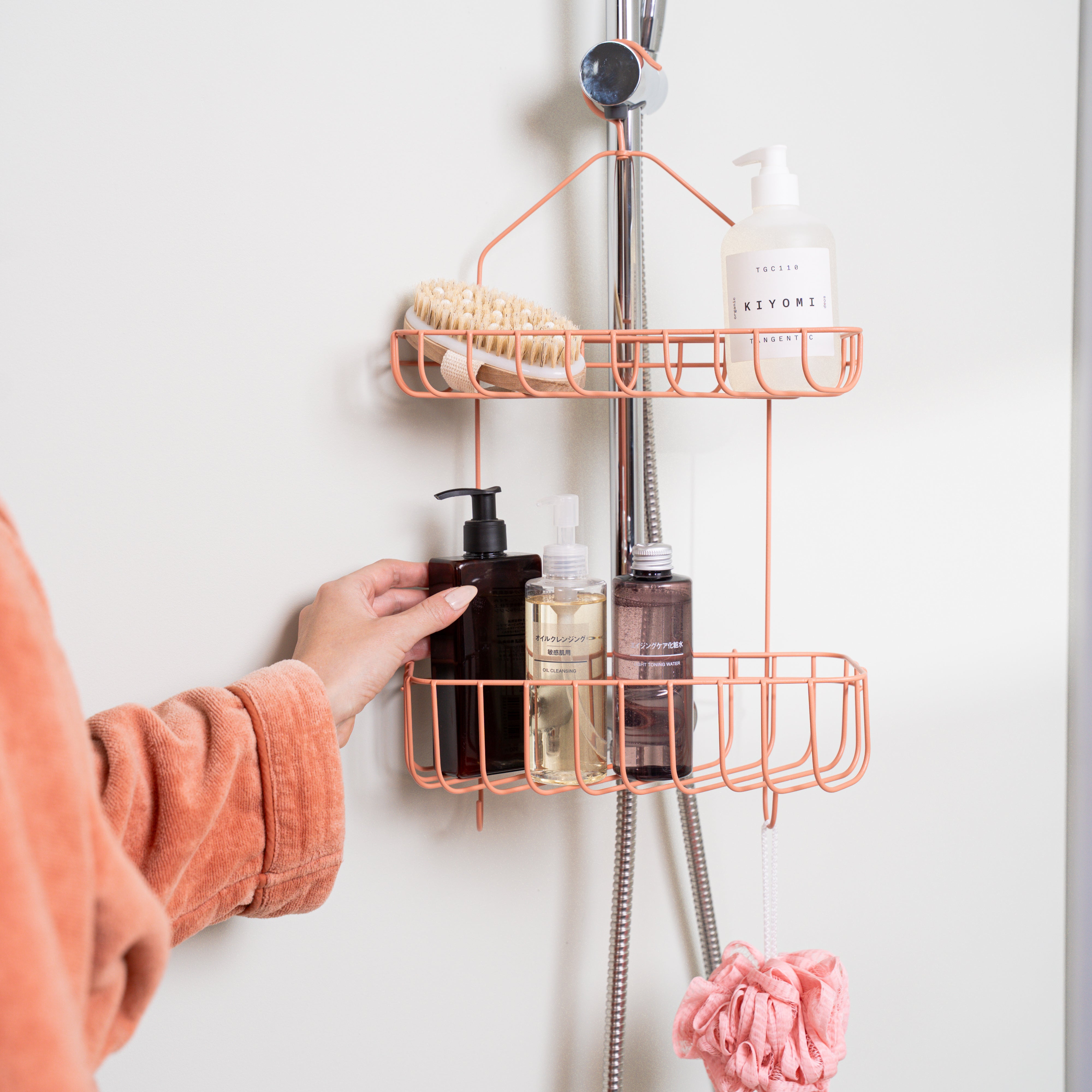 Tessa - Portaoggetti da doccia (vers. gruccia)