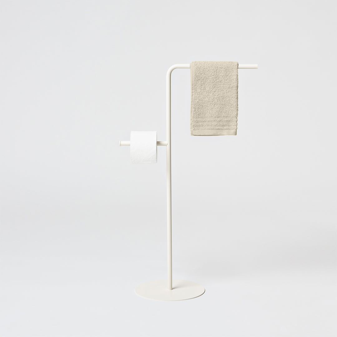Standing towel holder Ionica - White Shell