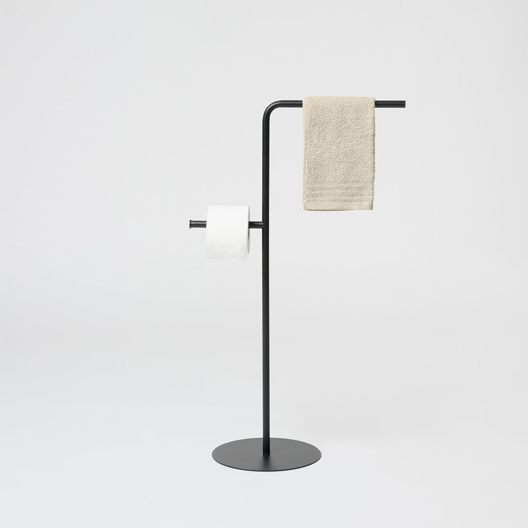 Standing towel holder Ionica - Black Graphite