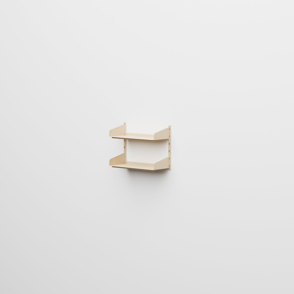 Linnea - Système modulaire mural avec étagères de 60 cm, travée simple - Beige Luxor (COD01183)
