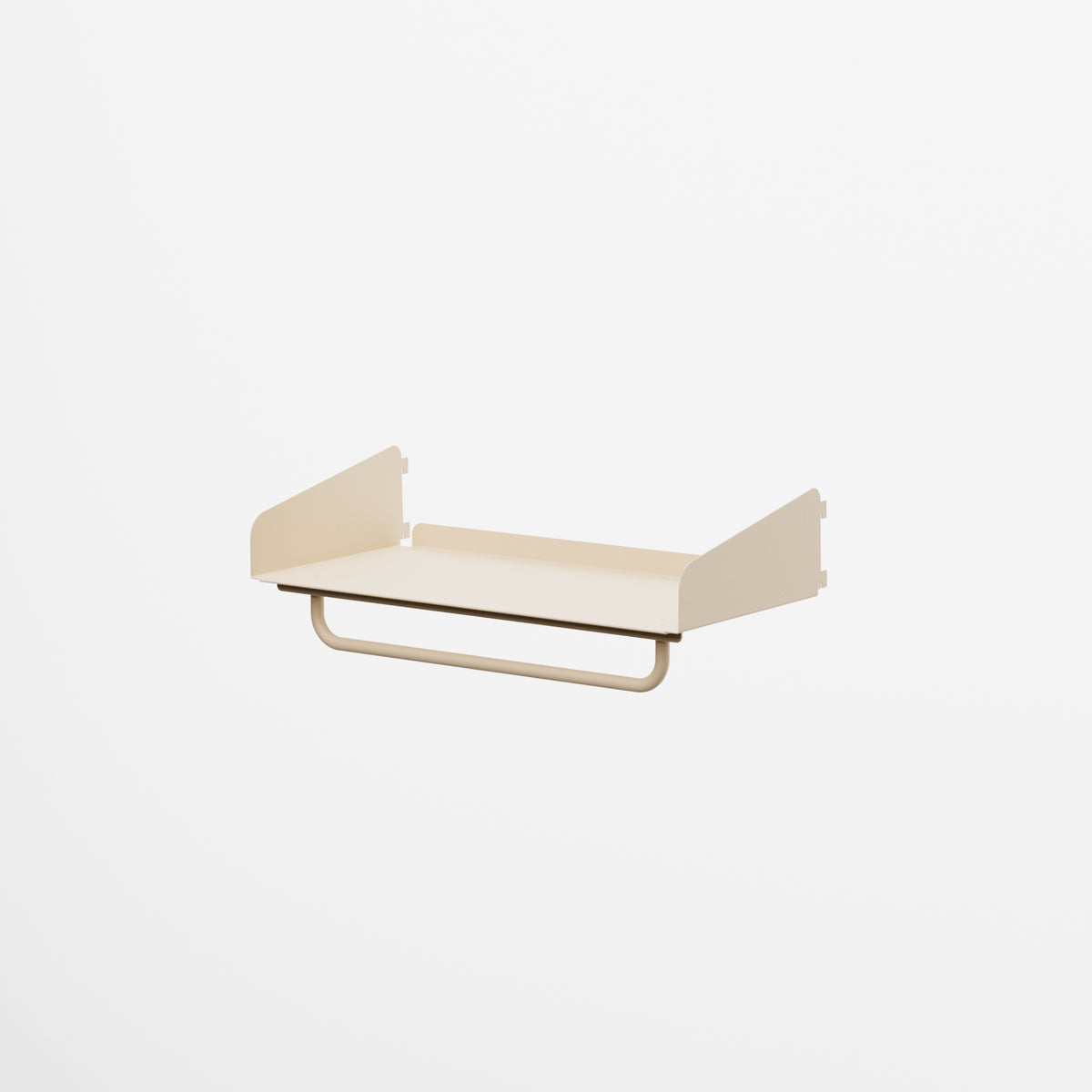Linnea - Mensola con Barra Appendiabiti - Larghezza 60 cm, profondità 29 cm - Beige Luxor - scaffali e mobiletti | HI01423