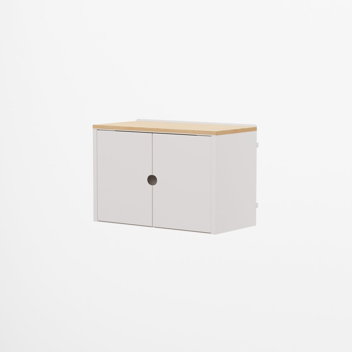 Linnea - Modulo Contenitore Appeso con Ante, Larghezza 60 cm - Bianco Conchiglia - scaffali e mobiletti |HI01408