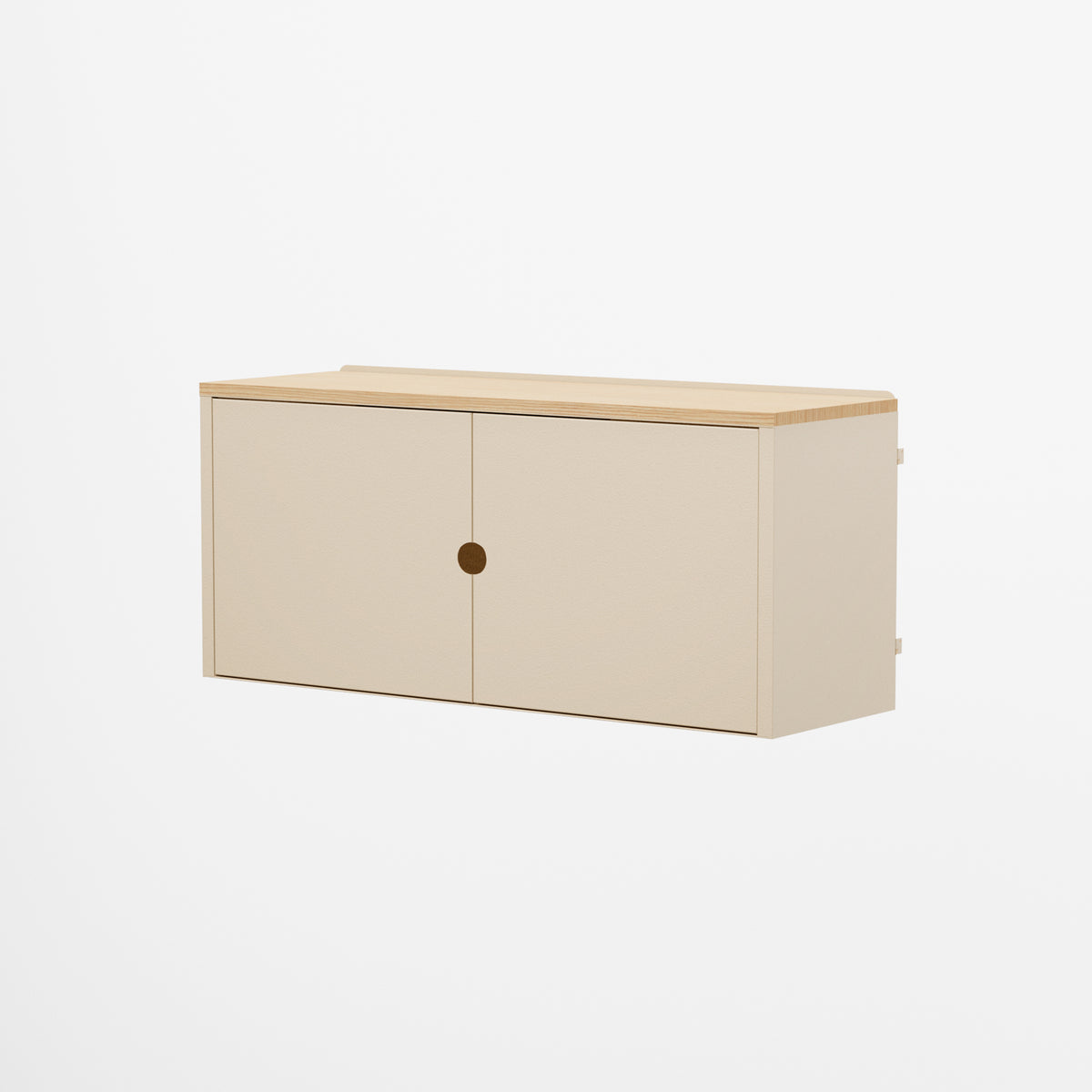 Linnea - Modulo Contenitore Appeso con Ante, Larghezza 90 cm - Beige Luxor - scaffali e mobiletti | HI01334