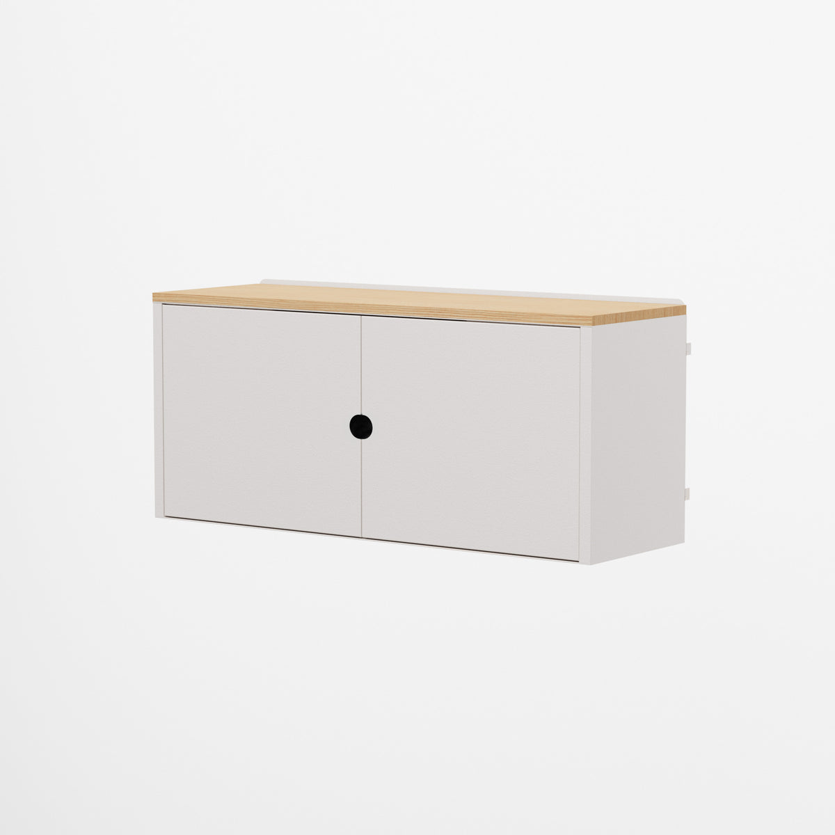 Linnea - Modulo Contenitore Appeso con Ante, Larghezza 90 cm - Bianco Conchiglia - scaffali e mobiletti | HI01331
