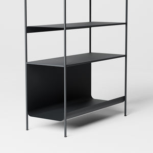 Levante Bookcase Shelf - Graphite Black