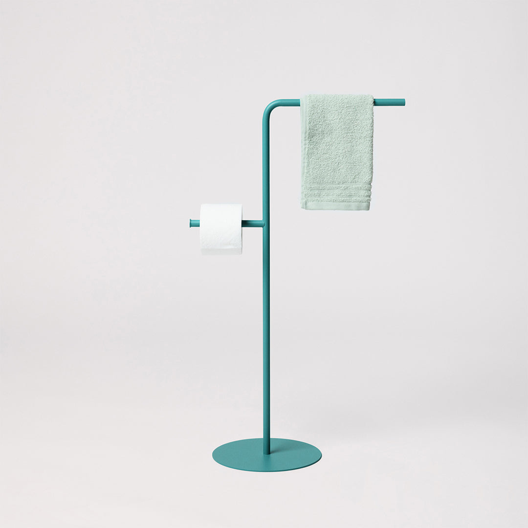 Standing towel holder Ionica - Light Teal 