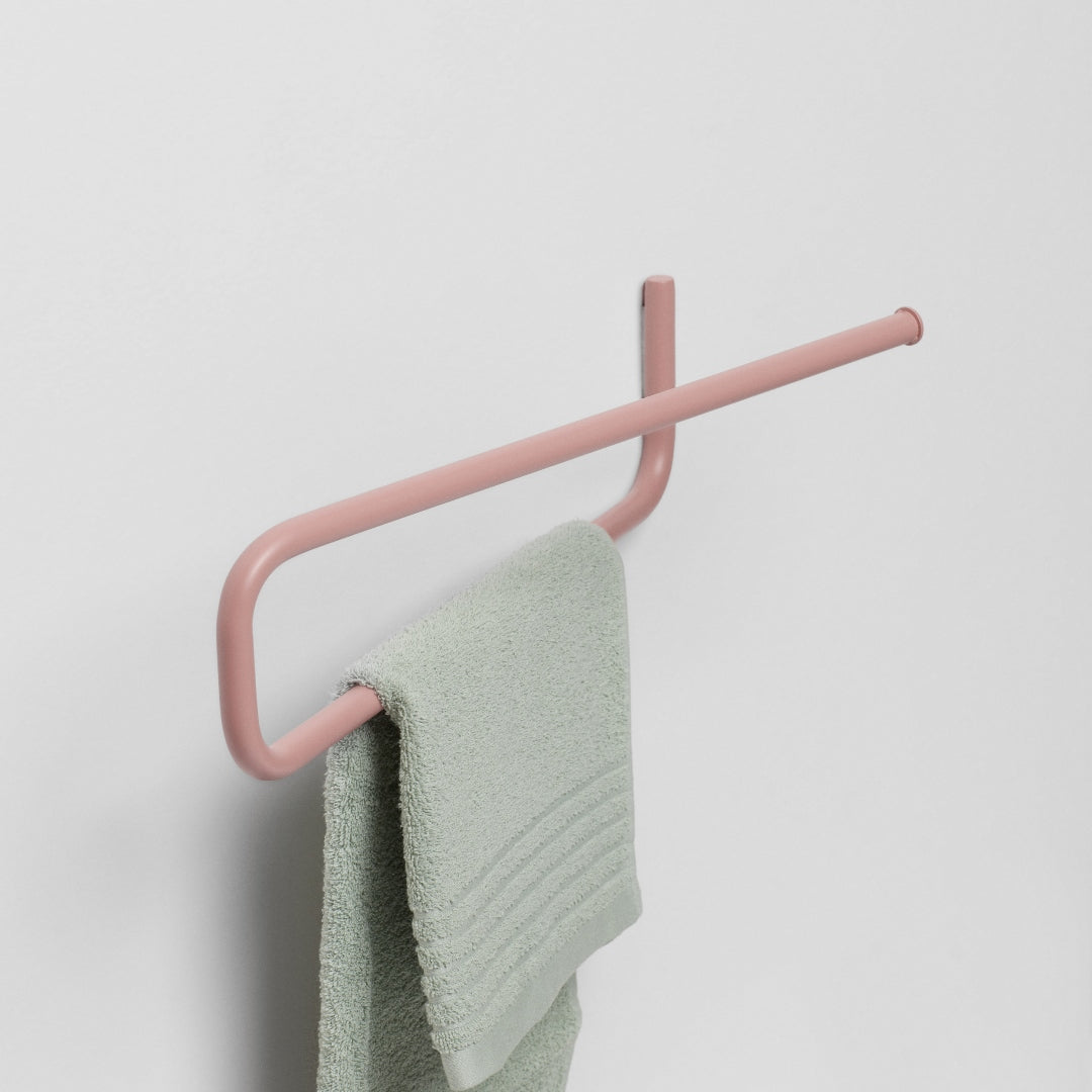 Wall mounted towel rack Adriatica -Antique Pink
