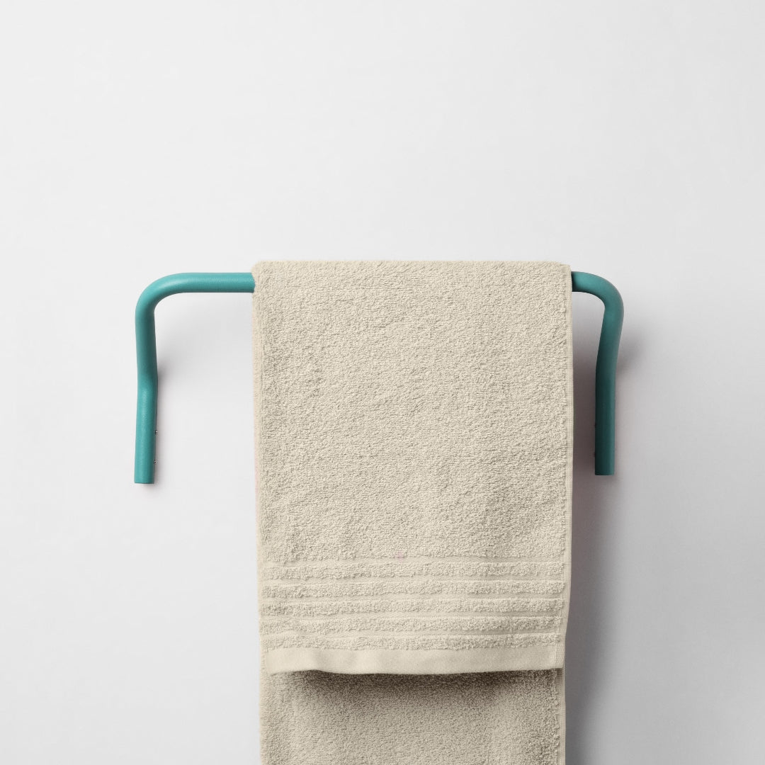 Set 2 porta asciugamani da parete Positano (big + small)  - Ottanio Chiaro