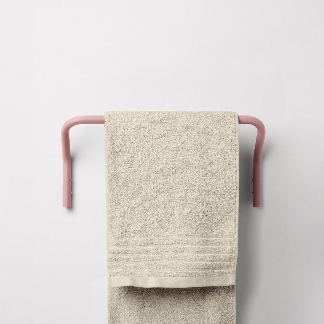 Set 2 porta asciugamani da parete Positano (big + small)  - Rosa Antico