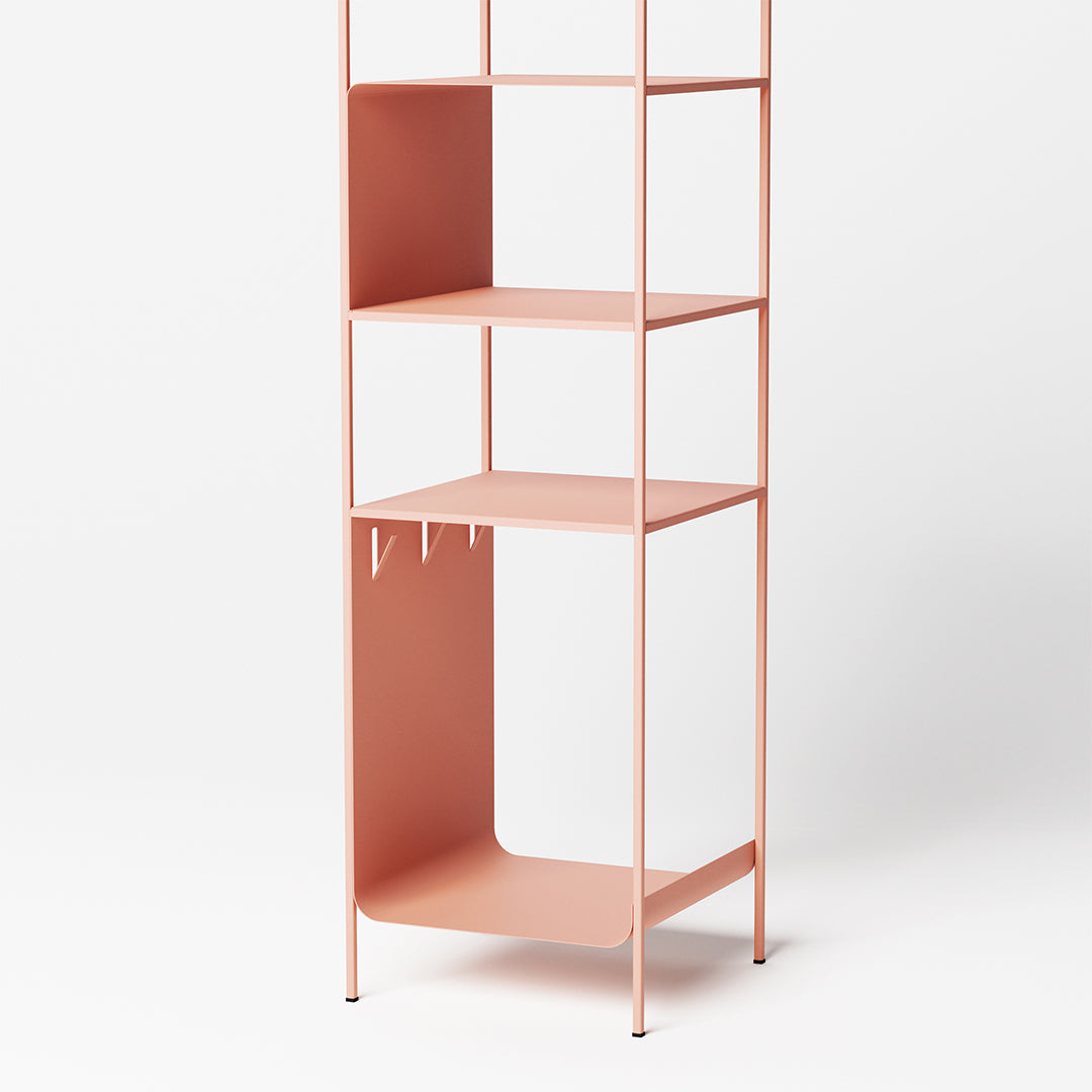 Levante column shelf - Terracotta