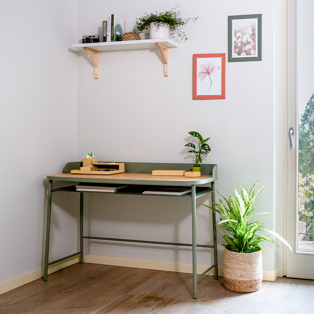 Littera Desk - Fossil Green