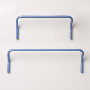Positano set of 2 wall mounted towel holders (big + small) - Cornflower Blue