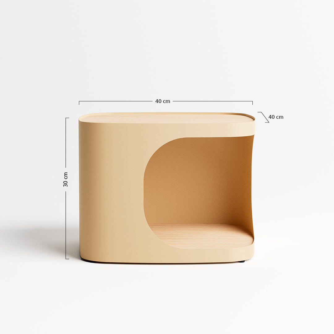 Delfi bedside table - Fossil Green