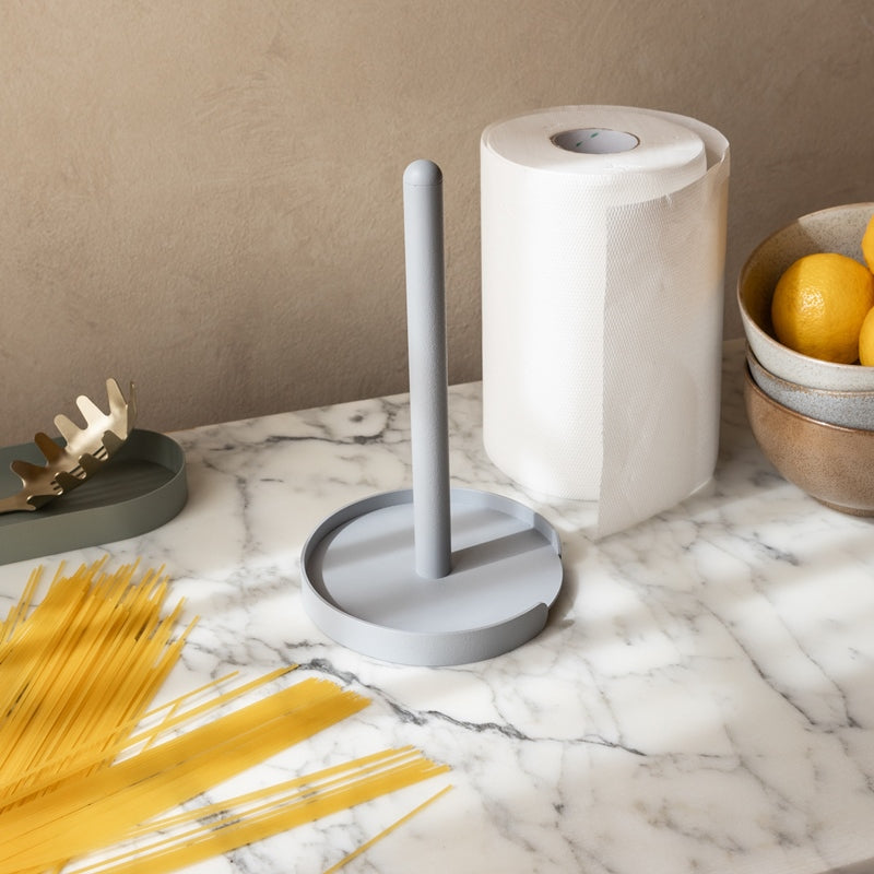 Porta Rotolo Da Cucina In Acciaio Inox 304 – Montaggio A Parete, Adesivo Incluso, Colore Argento