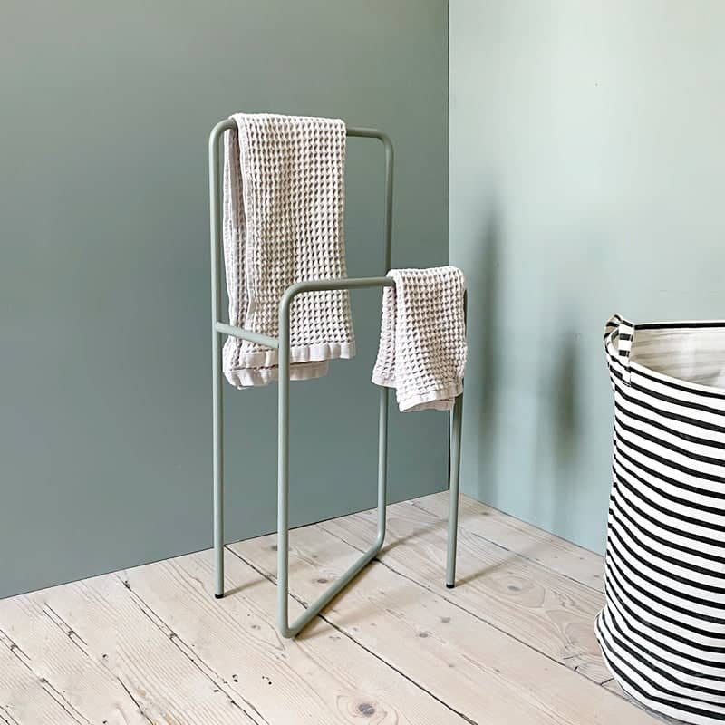 Adriatica freestanding towel rack - Blu Fiordaliso
